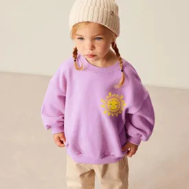 Toddler/Kid Girl's Cartoon Solar Print Design Sweatshirt