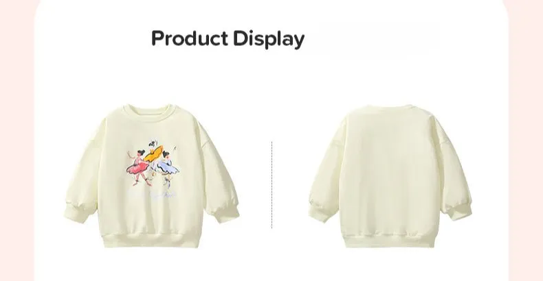 Toddler/Kid Girl's Dancing Girls Print Design Sweatshirt