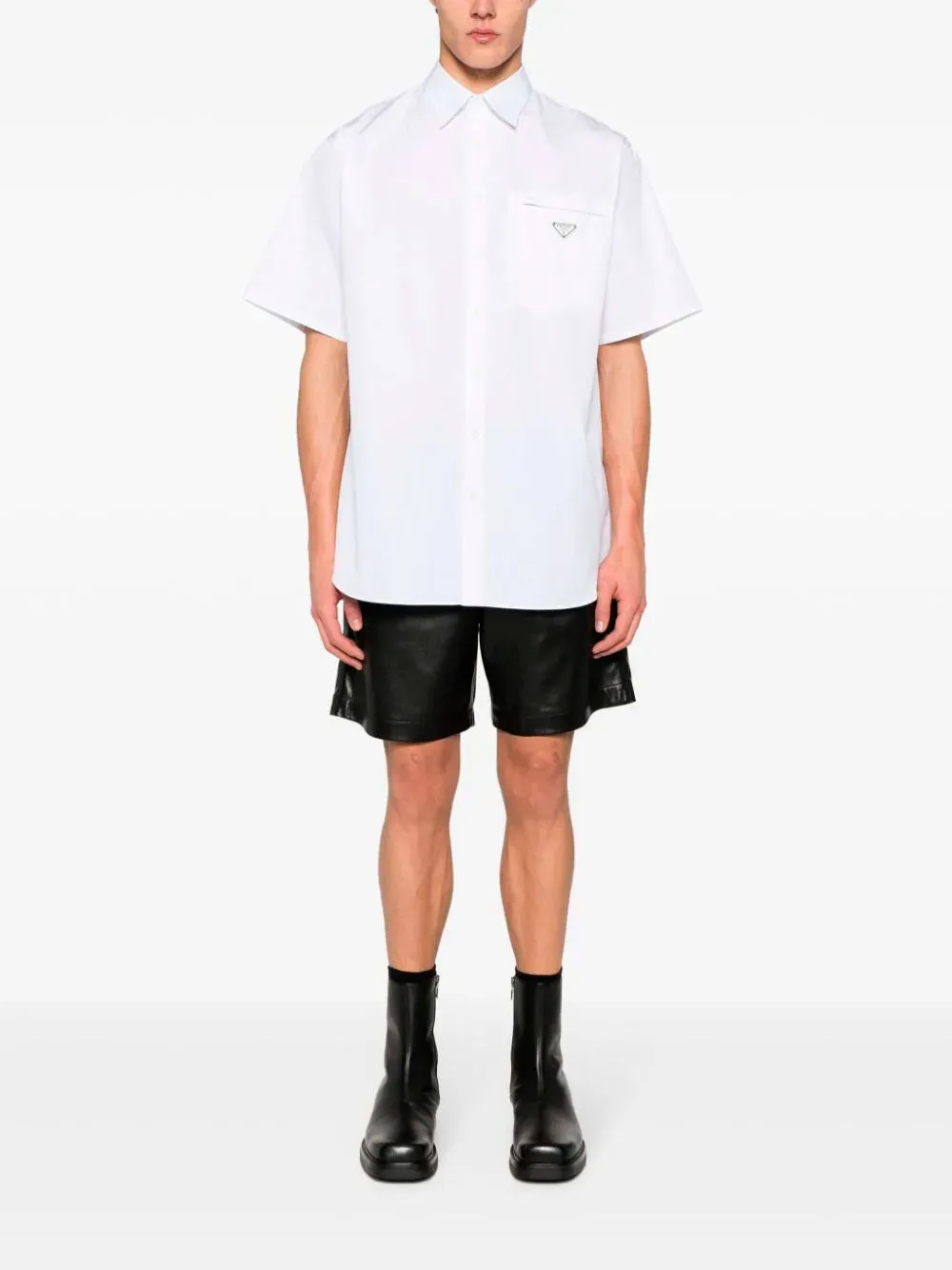 Triangle enamel logo shirt