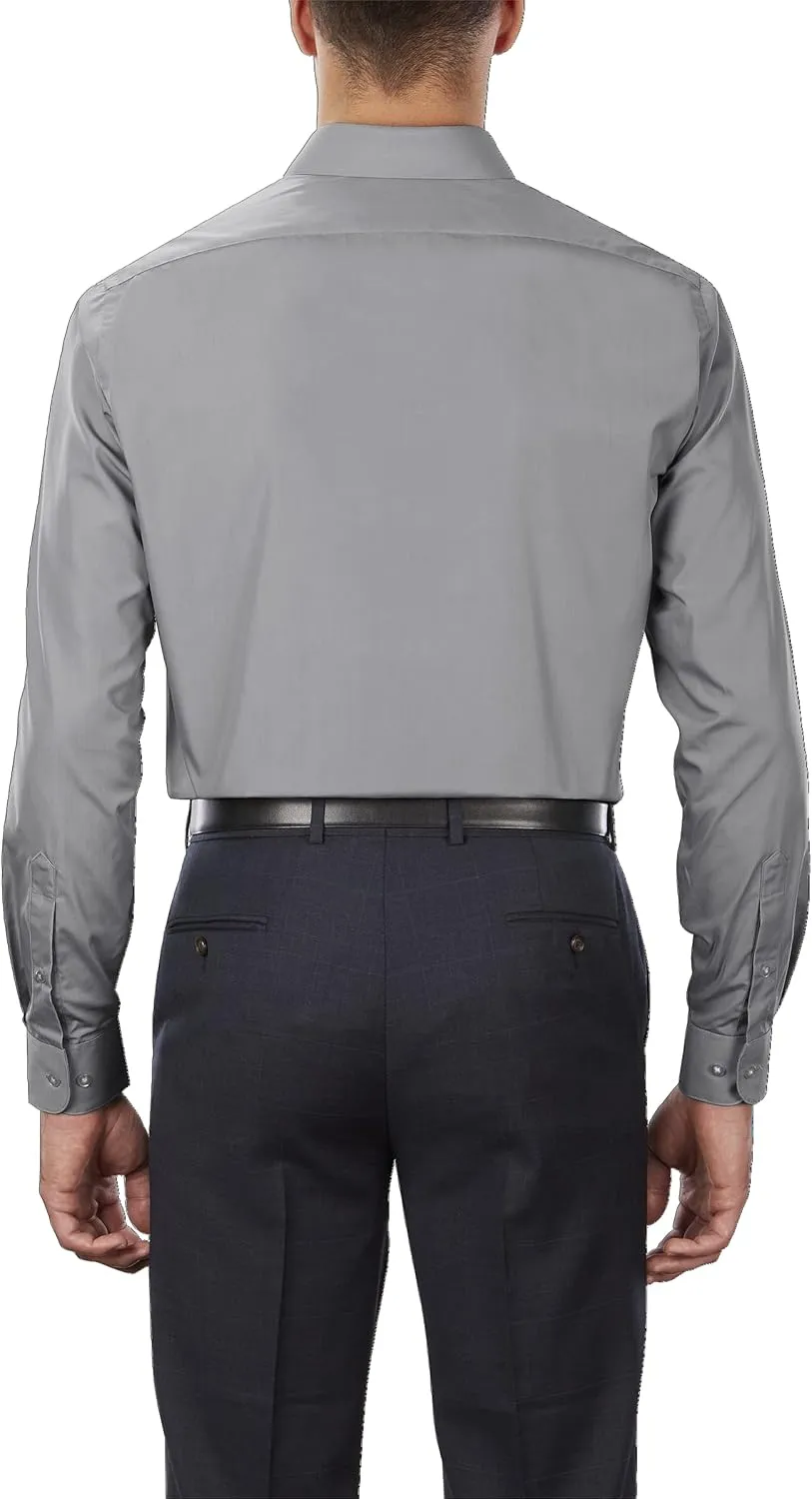 Van Heusen Men's Tall FIT Dress Shirts Poplin