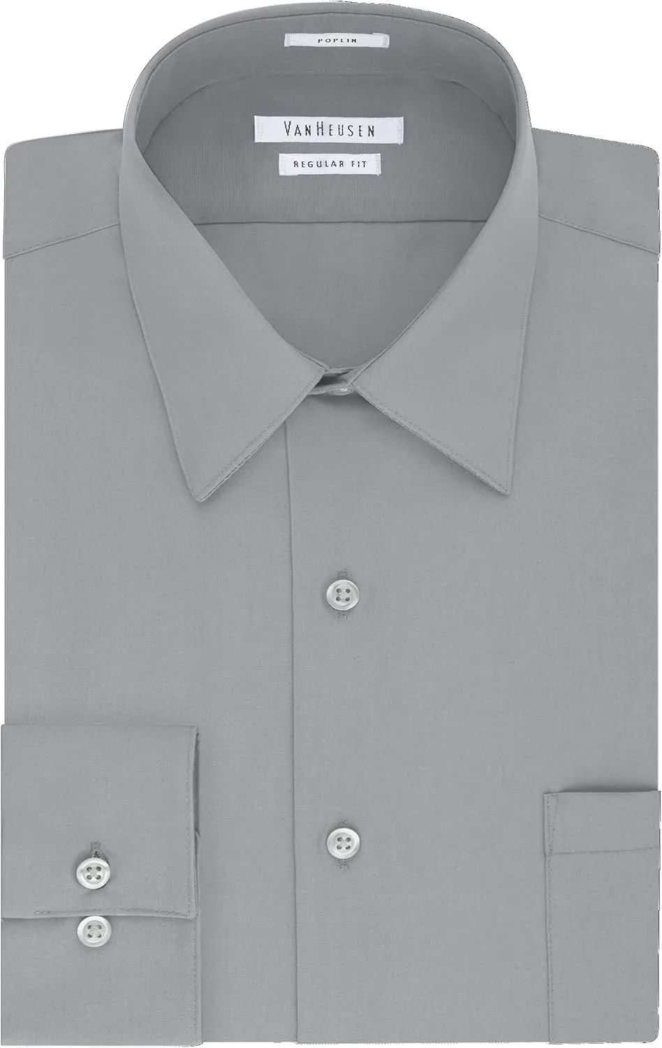 Van Heusen Men's Tall FIT Dress Shirts Poplin