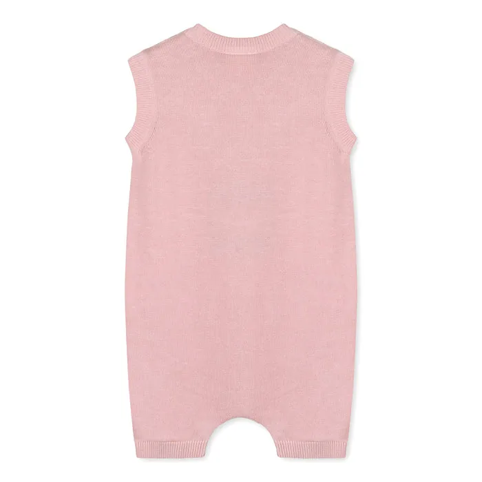 Viverano | Ice Cream Embroidered Knit Sleeveless Baby Romper