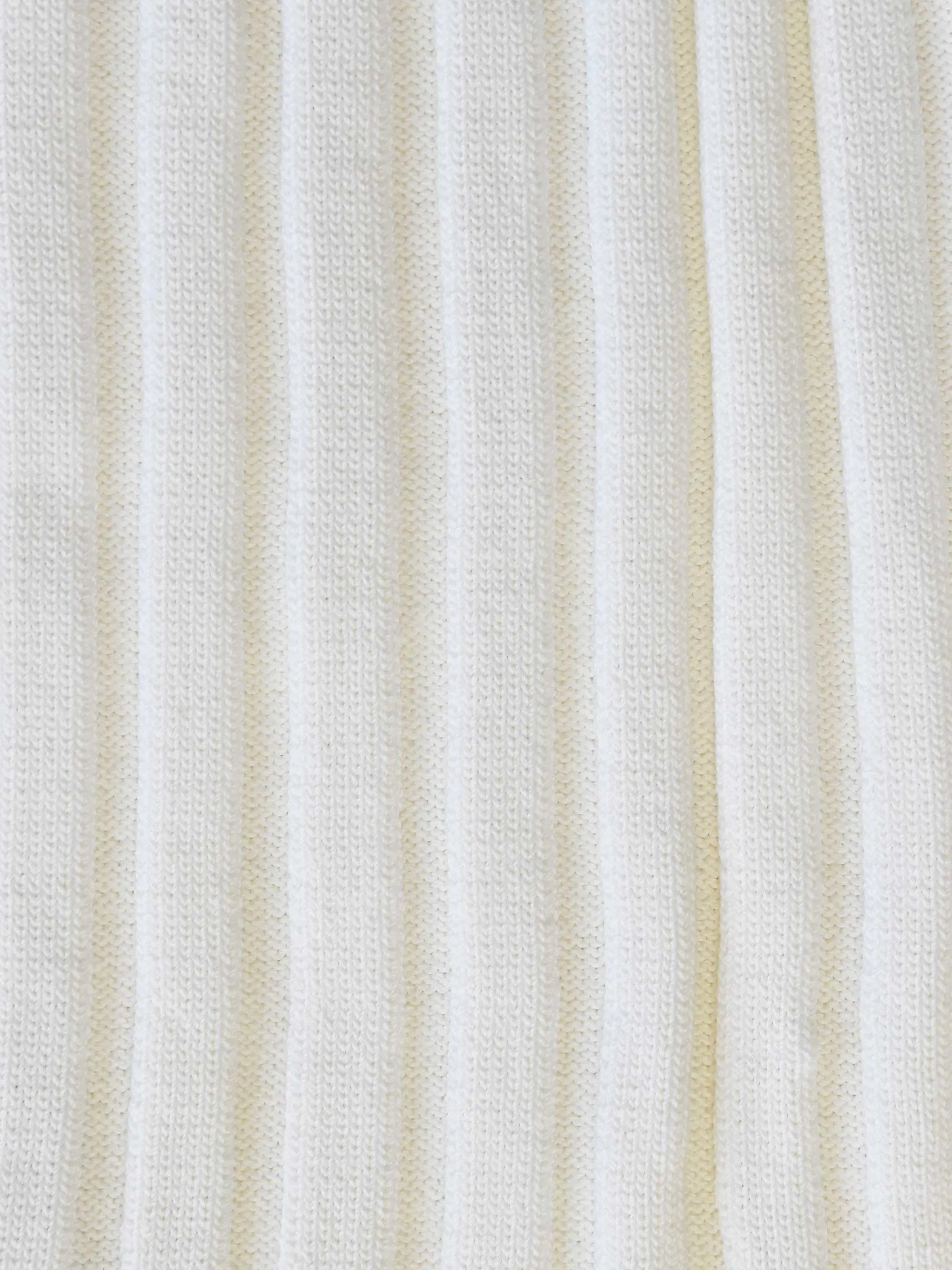 White Wide Rib Knit Tank Top