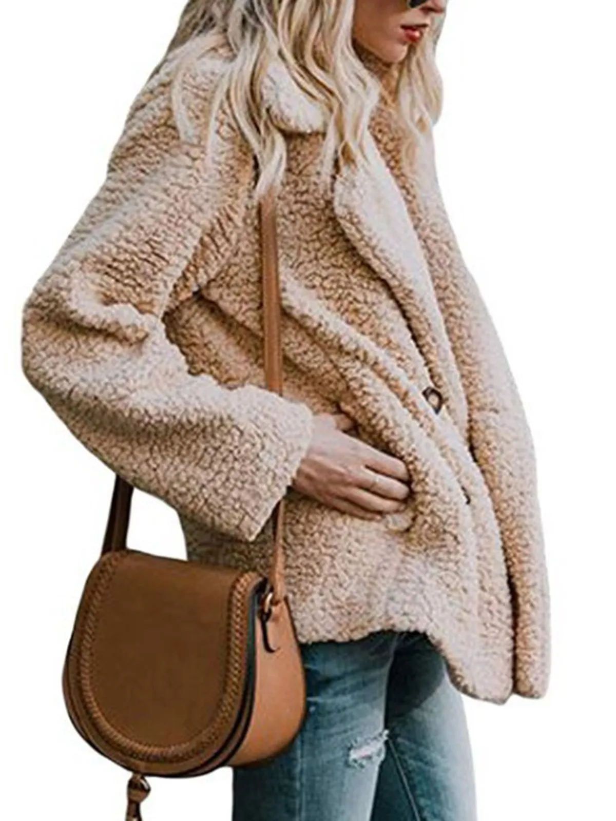 Women Winter Buttoned Casual Quilted Coat