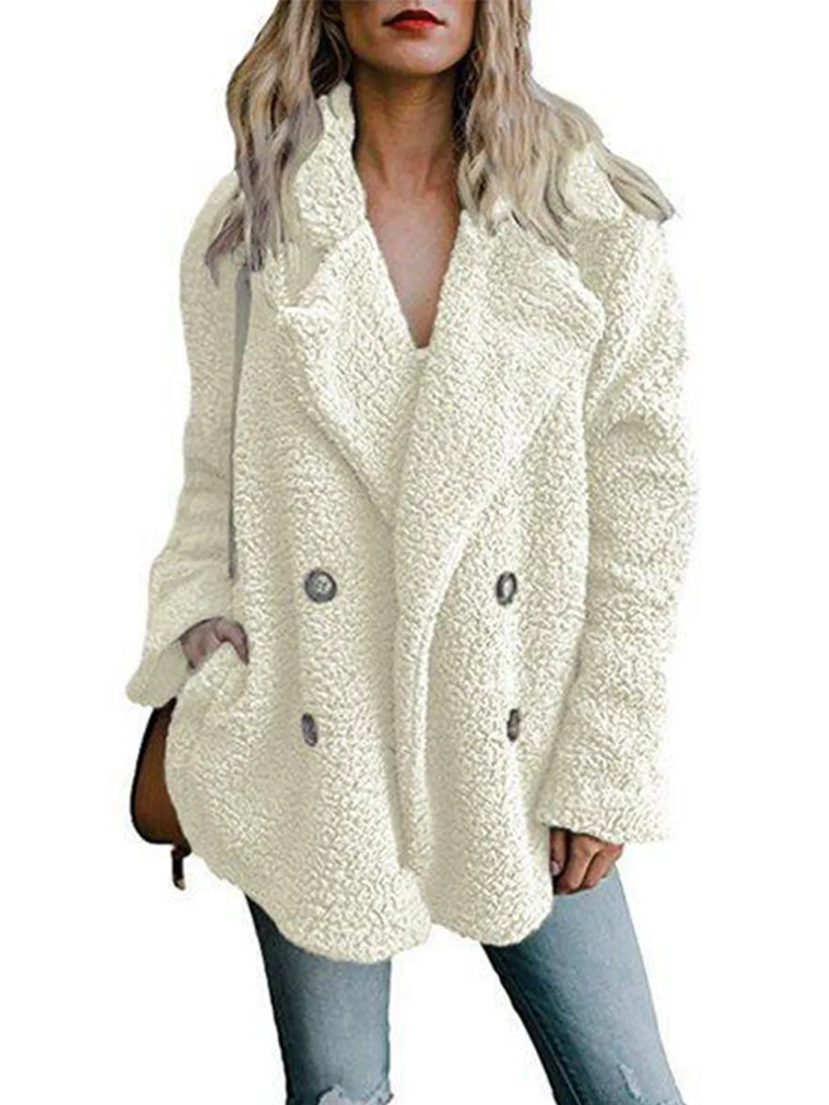 Women Winter Buttoned Casual Quilted Coat