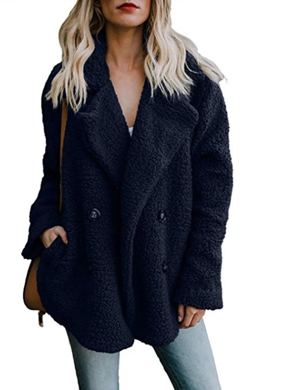 Women Winter Buttoned Casual Quilted Coat