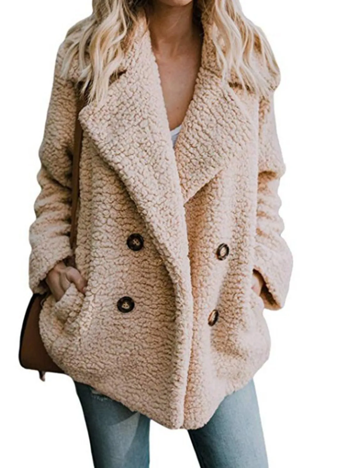 Women Winter Buttoned Casual Quilted Coat